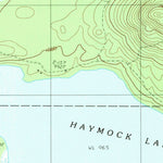 United States Geological Survey Haymock Lake, ME (1989, 24000-Scale) digital map