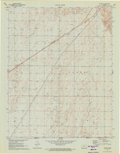 United States Geological Survey Hayne, KS (1971, 24000-Scale) digital map