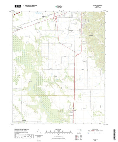 United States Geological Survey Haynes, AR (2020, 24000-Scale) digital map