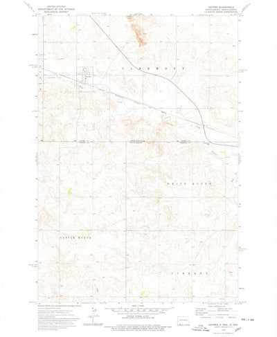 United States Geological Survey Haynes, ND-SD (1974, 24000-Scale) digital map