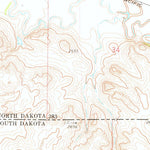 United States Geological Survey Haynes, ND-SD (1974, 24000-Scale) digital map