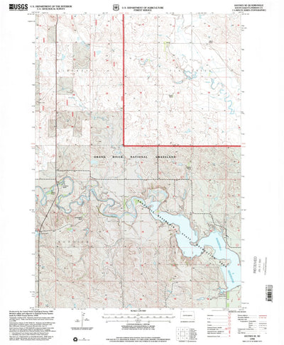 United States Geological Survey Haynes SE, SD (1998, 24000-Scale) digital map