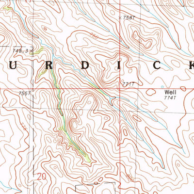 United States Geological Survey Haynes SW, SD (1983, 24000-Scale) digital map