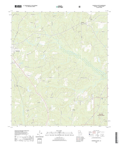 United States Geological Survey Haynesville East, LA (2020, 24000-Scale) digital map