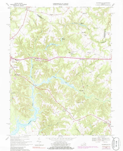United States Geological Survey Haynesville, VA (1968, 24000-Scale) digital map