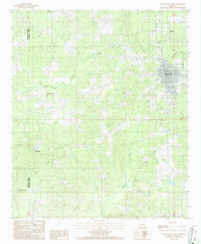 United States Geological Survey Haynesville West, LA (1986, 24000-Scale) digital map