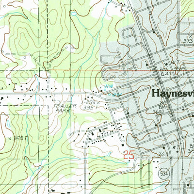 United States Geological Survey Haynesville West, LA (1986, 24000-Scale) digital map
