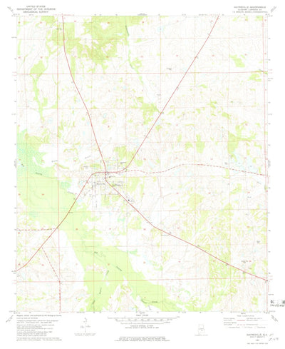 United States Geological Survey Hayneville, AL (1981, 24000-Scale) digital map