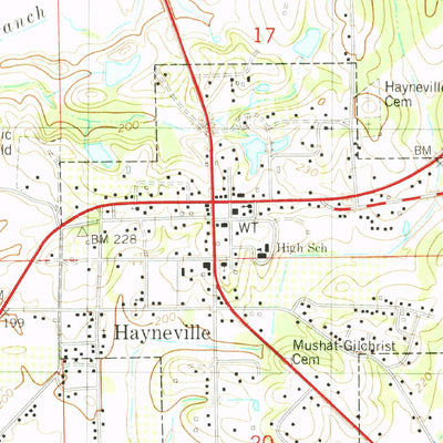 United States Geological Survey Hayneville, AL (1981, 24000-Scale) digital map