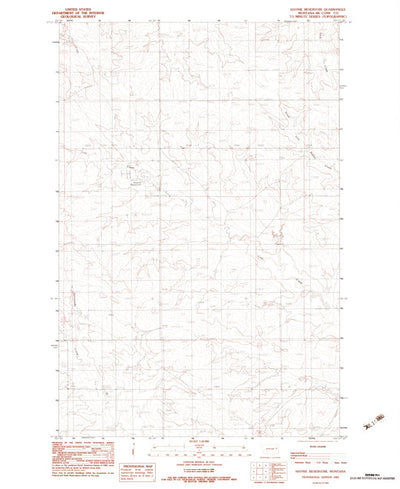 United States Geological Survey Haynie Reservoir, MT (1983, 24000-Scale) digital map