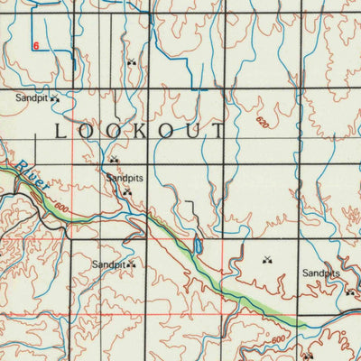 United States Geological Survey Hays, KS (1985, 100000-Scale) digital map