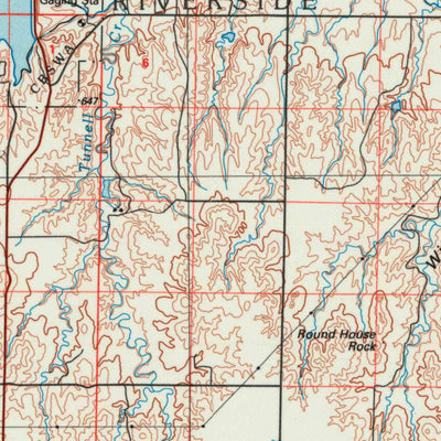 United States Geological Survey Hays, KS (1985, 100000-Scale) digital map