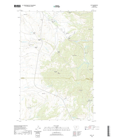 United States Geological Survey Hays, MT (2020, 24000-Scale) digital map