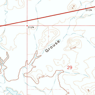 United States Geological Survey Hays SE, MT (1971, 24000-Scale) digital map