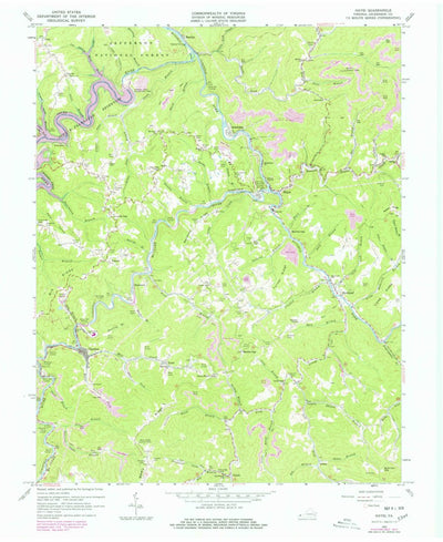 United States Geological Survey Haysi, VA (1963, 24000-Scale) digital map