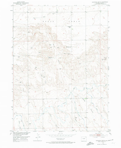 United States Geological Survey Haystack Butte, CO (1953, 24000-Scale) digital map