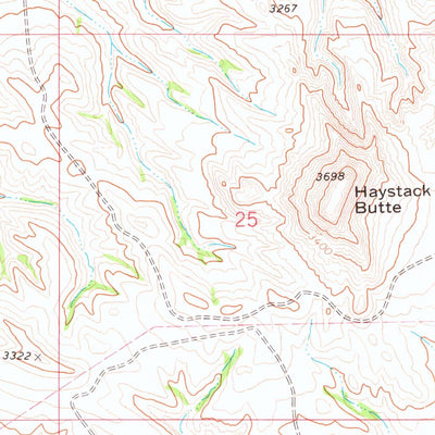 United States Geological Survey Haystack Butte, SD (1973, 24000-Scale) digital map