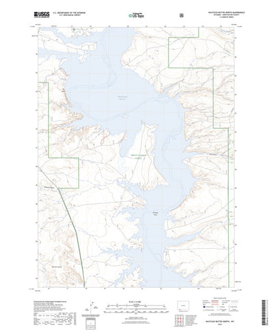 United States Geological Survey Haystack Buttes North, WY (2023, 24000-Scale) digital map