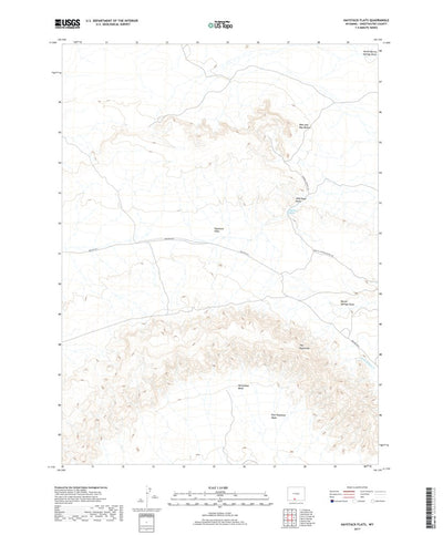 United States Geological Survey Haystack Flats, WY (2017, 24000-Scale) digital map