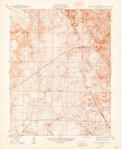 United States Geological Survey Haystack Mountain, CA (1948, 24000-Scale) digital map