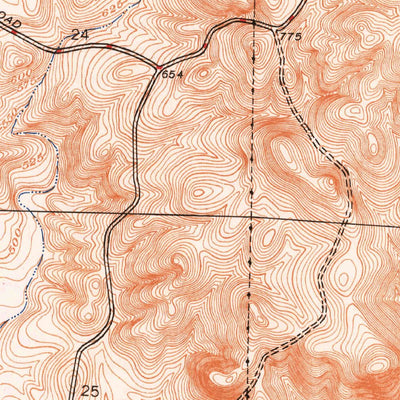 United States Geological Survey Haystack Mountain, CA (1948, 24000-Scale) digital map