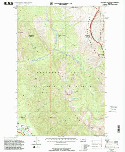 United States Geological Survey Haystack Mountain, MT (1994, 24000-Scale) digital map