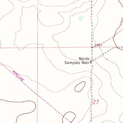 United States Geological Survey Haystack Mountain, NM (1967, 24000-Scale) digital map