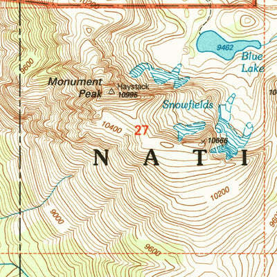 United States Geological Survey Haystack Peak, MT (2000, 24000-Scale) digital map