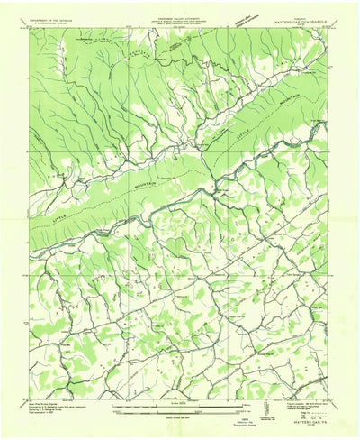 United States Geological Survey Hayters Gap, VA (1935, 24000-Scale) digital map