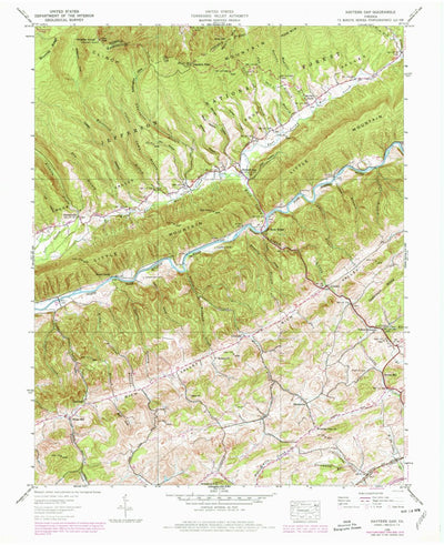 United States Geological Survey Hayters Gap, VA (1938, 24000-Scale) digital map