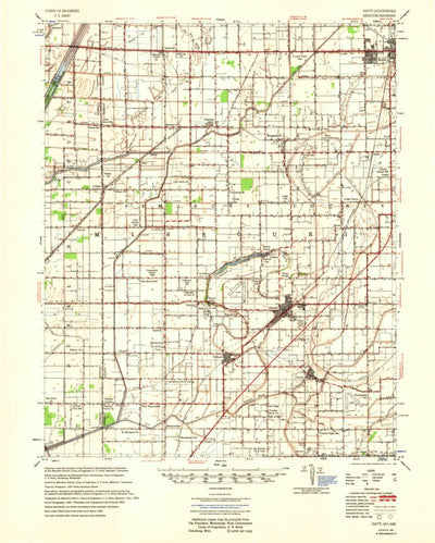United States Geological Survey Hayti, MO-AR (1955, 62500-Scale) digital map