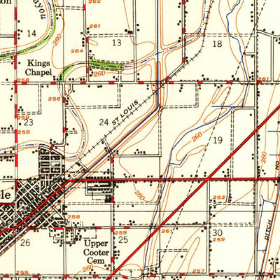 United States Geological Survey Hayti, MO-AR (1955, 62500-Scale) digital map