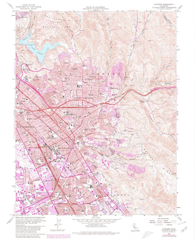 United States Geological Survey Hayward, CA (1959, 24000-Scale) digital map
