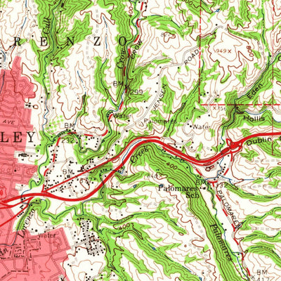 United States Geological Survey Hayward, CA (1959, 62500-Scale) digital map