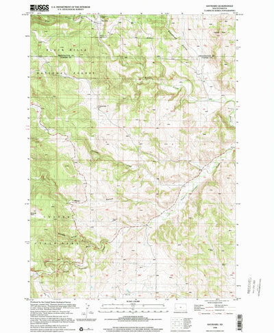 United States Geological Survey Hayward, SD (1998, 24000-Scale) digital map