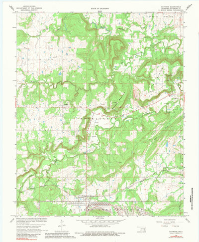 United States Geological Survey Haywood, OK (1966, 24000-Scale) digital map