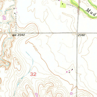 United States Geological Survey Hazard, NE (1951, 24000-Scale) digital map