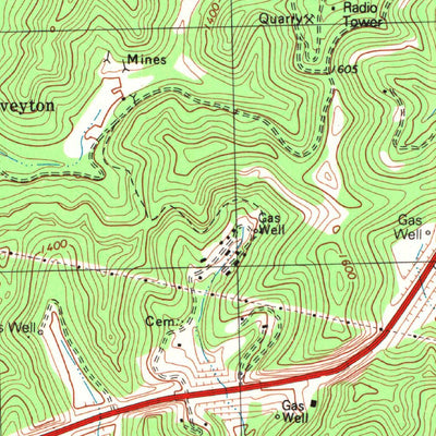 United States Geological Survey Hazard North, KY (1992, 24000-Scale) digital map