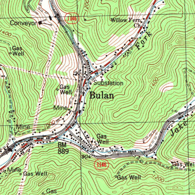 United States Geological Survey Hazard North, KY (1992, 24000-Scale) digital map