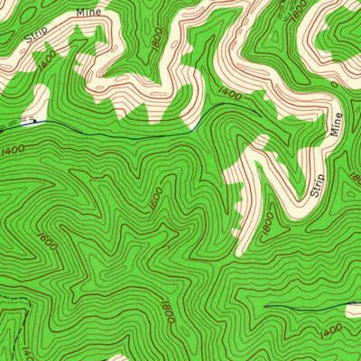 United States Geological Survey Hazard South, KY (1954, 24000-Scale) digital map