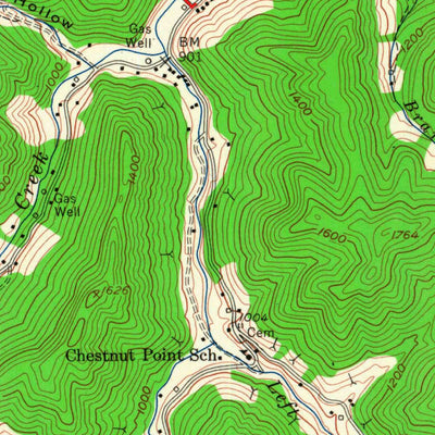 United States Geological Survey Hazard South, KY (1954, 24000-Scale) digital map