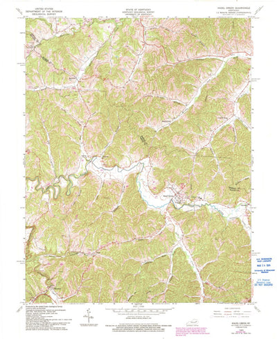 United States Geological Survey Hazel Green, KY (1965, 24000-Scale) digital map