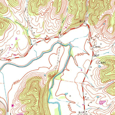 United States Geological Survey Hazel Green, KY (1965, 24000-Scale) digital map