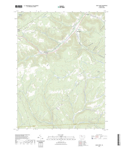 United States Geological Survey Hazel Hurst, PA (2023, 24000-Scale) digital map