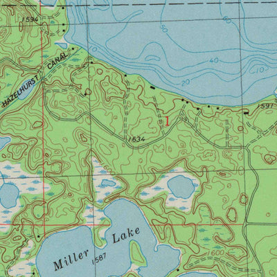 United States Geological Survey Hazelhurst, WI (1982, 24000-Scale) digital map