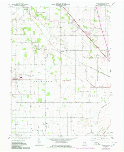 United States Geological Survey Hazelrigg, IN (1961, 24000-Scale) digital map