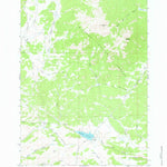 United States Geological Survey Hazelton Peak, WY (1967, 24000-Scale) digital map