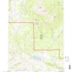 United States Geological Survey Hazelton Peak, WY (1993, 24000-Scale) digital map