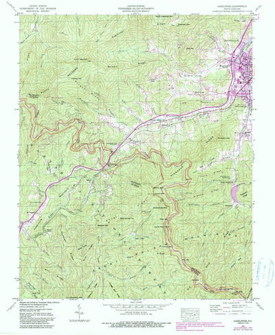 United States Geological Survey Hazelwood, NC (1941, 24000-Scale) digital map