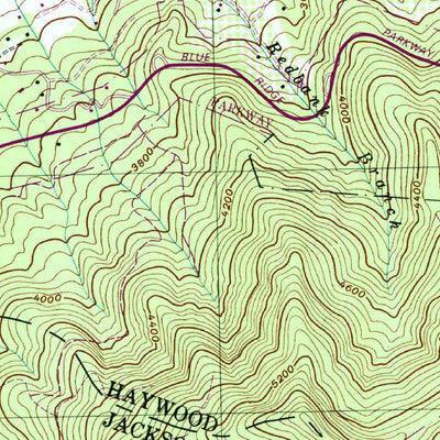 United States Geological Survey Hazelwood, NC (1997, 24000-Scale) digital map
